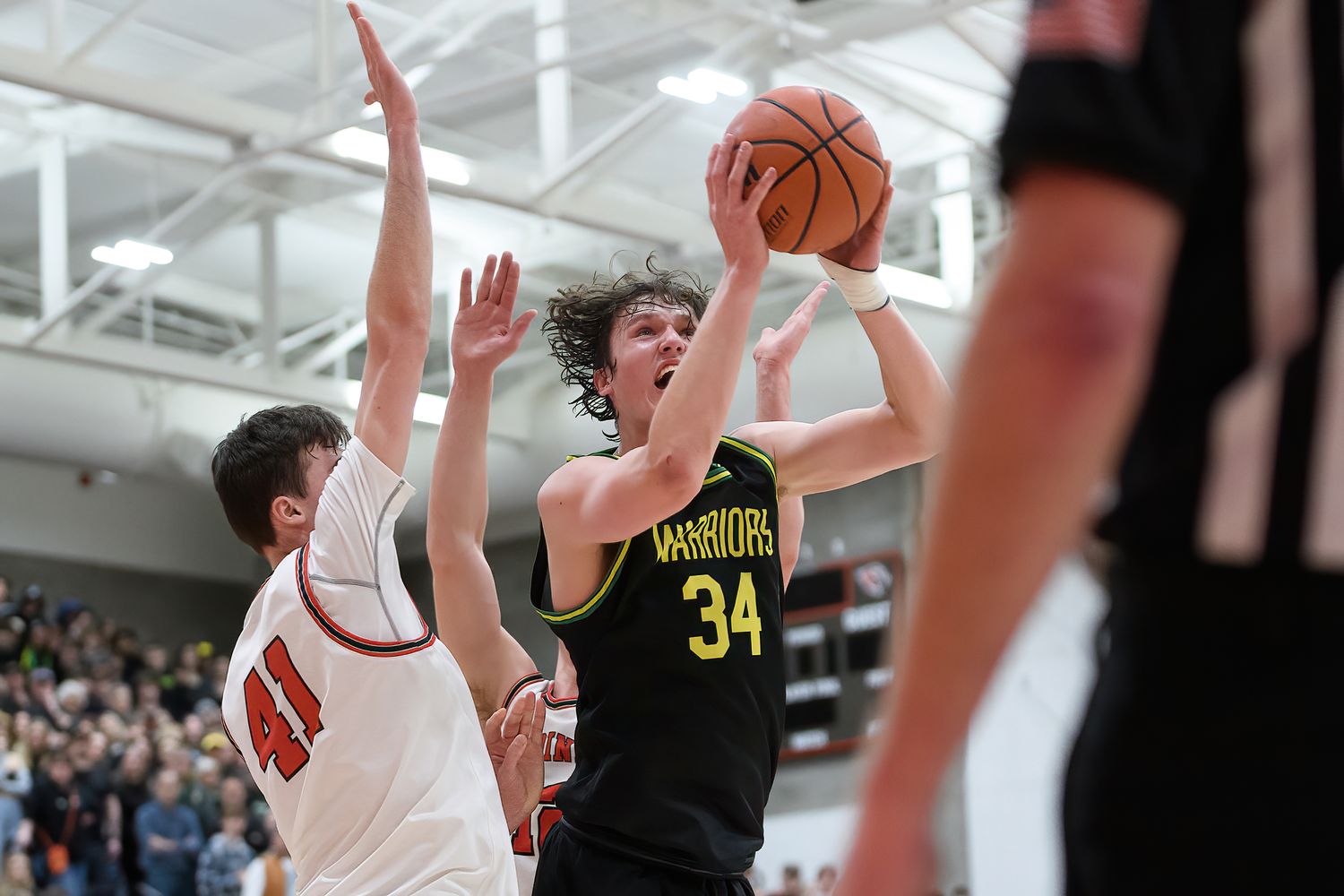 1 Lincoln vs Cleveland boys basketball 6A Oregon second round March 4 2023 Ken Waz 25